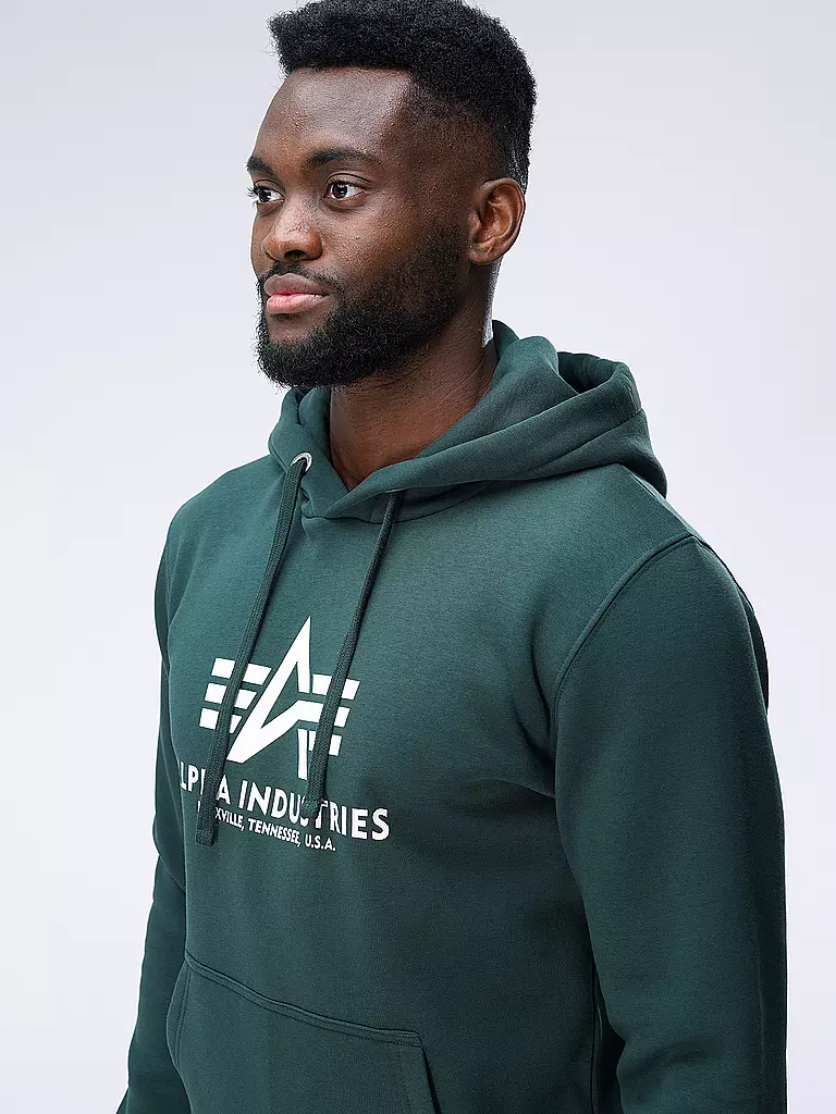 Alpha industries hoodie dark petrol online
